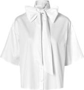 Selected Femme Slfjuno 3/4 BOW Shirt B Kvinde Hvid Langærmede Skjorter...