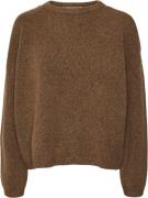 Vero Moda Vmgemma LS Oneck Knit VMA Noos Kvinde Bison Sweaters Str L -...