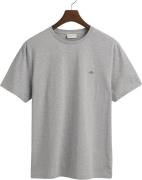 Gant REG Shield SS Tshirt Mand Grey Melange Kortærmede T-shirts Str XX...