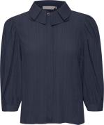 Karen by Simonsen Frostykb Blouse Kvinde Black Iris Langærmede Bluser ...