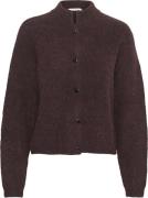 Gestuz Alphagz Short Cardigan Noos Kvinde Plum Melange Cardigans Str L...