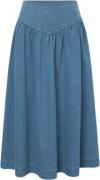 Nué Notes Korfu Skirt Kvinde Heavy Washed Denim Maxi Nederdele Str 40 ...