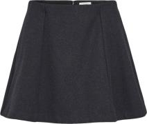 Object Objmeghan Short Ashape Skirt 135 Kvinde Dark Grey Melange Korte...