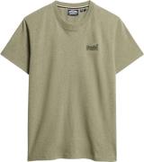 Superdry Vintage Logo EMB TEE Mand Ash Olive Marl Kortærmede T-shirts ...