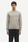 Samsøe Samsøe Sylli Crew Neck 132 Mand Abbey Stone Sweaters Str M - ho...