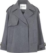 Modström Esmundmd Wool Jacket Kvinde Dark Grey Melange Overgangsjakker...