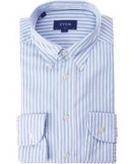 ETON Light Blue Striped Royal Oxford Shirt Slim Fit Mand Lyseblå Strib...