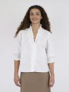 Neo Noir Briony C Poplin Blouse Kvinde White Kortærmede Bluser Str 40 ...