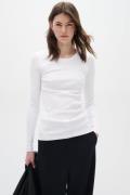 InWear Dagnaiw Tshirt LS Kvinde Pure White Langærmede T-shirts Slim Fi...