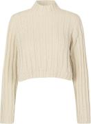 Modström Finamd Oneck Kvinde Summer Sand Sweaters Str L - hos Magasin