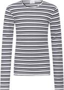 Grunt Dopim Top LS Str XL/16Y - Navy Stripe Langærmede T-shirts hos Ma...