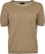 Sand Fellini Delmy Kvinde Sand Sweaters Str L - Uld hos Magasin