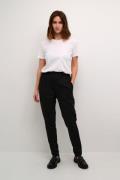 Kaffe Kajenny Pant Kvinde Black Deep Bukser Med Smalle Ben Slim Fit St...