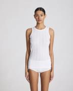 Gai&Lisva Alberte Cotton Top Gots 243975 Kvinde White Tanktoppe Str L ...