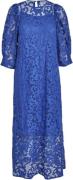 Minus Msdaley Midi Lace Dress Kvinde Olympian Blue Midi Kjoler Str 40 ...