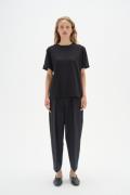 InWear Zellaiw Barrel Pant Kvinde Black Bukser Med Brede Ben Classic F...