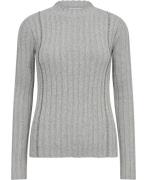 Patrizia Pepe Maglia/knit Kvinde Mineral Gray Melange Sweaters Str 34 ...