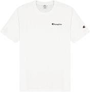 Champion Crewneck Tshirt Mand White Kortærmede T-shirts Str L - Bomuld...