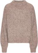 A-VIEW Patrisia Solid Knit Pullover Kvinde Brown Sweaters Str XS - hos...