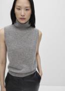 MANGO 100% Wool Turtleneck top Kvinde Medium Grey Langærmede Bluser St...