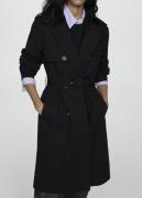 MANGO Classic Trench Coat With Belt Kvinde Black Overgangsjakker Str X...