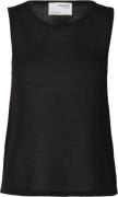 Selected Femme Slfmoon SUS SL Knit TOP B Kvinde Sort Tanktoppe Str L -...