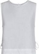 Neo Noir Svetlana Linen Top Kvinde White Toppe Str 40 - hos Magasin