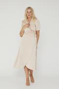 A-VIEW Peony 3/4 Sleeve Dress Kvinde Sand Maxi Kjoler Str 40 - hos Mag...