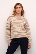 Culture Cuhazel Pullover Kvinde Dune Melange Multi Sweaters Str L - ho...