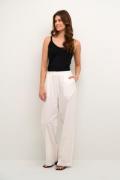 Kaffe Kanaya Wide Pants Kvinde Chalk Bukser Med Brede Ben Relaxed Fit ...