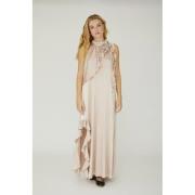 A-VIEW Rose Dress Kvinde Sand Maxi Kjoler Str 40 - hos Magasin