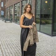 Love&Divine Love1154 Kvinde Black/cream Maxi Kjoler Str L - hos Magasi...