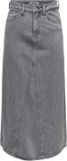 ONLY Onlolivia HW Wide Skirt DNM AZG Kvinde Grey Denim Maxi Nederdele ...