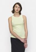 esmé studios Esblossom Racerback Rib Tank Kvinde Lime Cream Tanktoppe ...