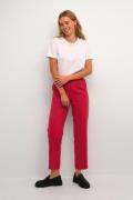 Kaffe Kasakura HW Cropped Pants Kvinde Sun-dried Tomato Bukser Casual ...