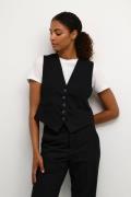 Kaffe Kasakura Waistcoat Kvinde Black Deep Blazere Str 40 - hos Magasi...