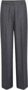 Minus Delvia High Waisted Straight Leg Pant Kvinde Nine Iron Gray Mela...