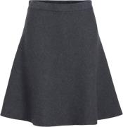 Object Objreynard HW Short Knit Skirt DIV Kvinde Dark Grey Melange Kor...