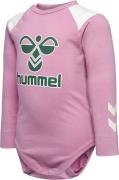 Hummel Hmldevon Body L/S Str 2 år / 92 cm - Rosa Langærmede Bodies hos...