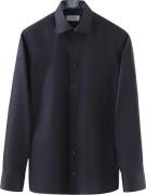 ETON Contemporary Fit Navy Blue Floral Effect Signature Twill Shirt Ma...