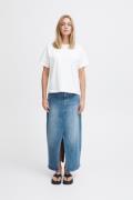 ICHI Ihtwiggy SK6 Kvinde Light Blue Maxi Nederdele Loose Fit Str 40 - ...