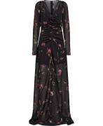 ROTATE Birger Christensen Light Vneck Maxi Dress Kvinde Sachet Pink Co...