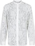 Neo Noir Mae Lace Shirt Kvinde White Langærmede Bluser Str 40 - hos Ma...