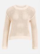 Object Objcharlie L/S Knit Pullover Noos Kvinde Sandshell Sweaters Str...