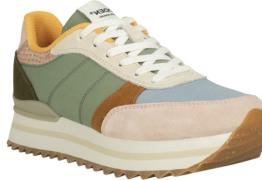 Woden Ronja Plateau Kvinde Algae Multi Sneakers Str 40 - Nylon hos Mag...