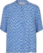 Lollys Laundry Bonoll Shirt SS Kvinde Blue Kortærmede Bluser Str L - h...