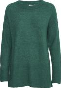 ICHI Ihkamara Long LS Kvinde Cadmium Green Sweaters Str M - hos Magasi...