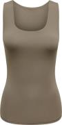 ONLY Onlea S/L 2ways FIT TOP JRS Noos Kvinde Walnut Tanktoppe Str L - ...