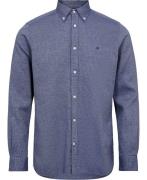 Tommy Hilfiger Brushed Dobby SF Shirt Mand Dark Navy Langærmede Skjort...