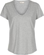 Levete room ANY 2 Kvinde Light Grey Melange Kortærmede T-shirts Str L ...